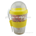 Reusable Vegetable Salad Dressing Mixer Cup with Spoon